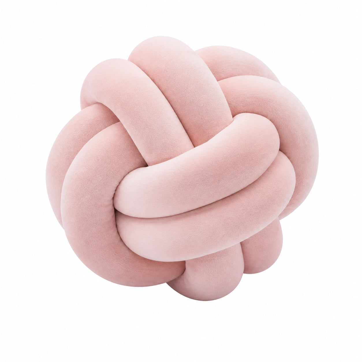 Knotenkissen 30 cm Rosa Textil weich dekorativ