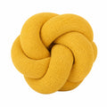 Knoten-Kissen 30 cm Textil Senfgelb Dekoratives Sofakissen