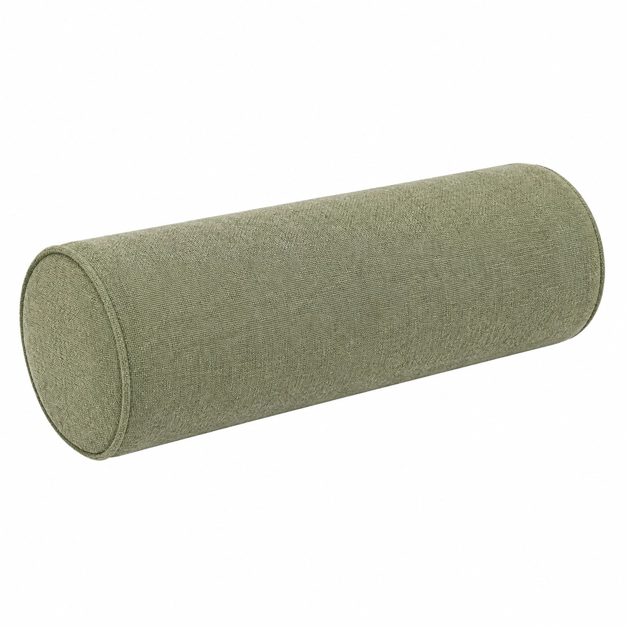 Nackenrolle 20 x 50 cm Textil Olivgrün zylindrisch mittelweich