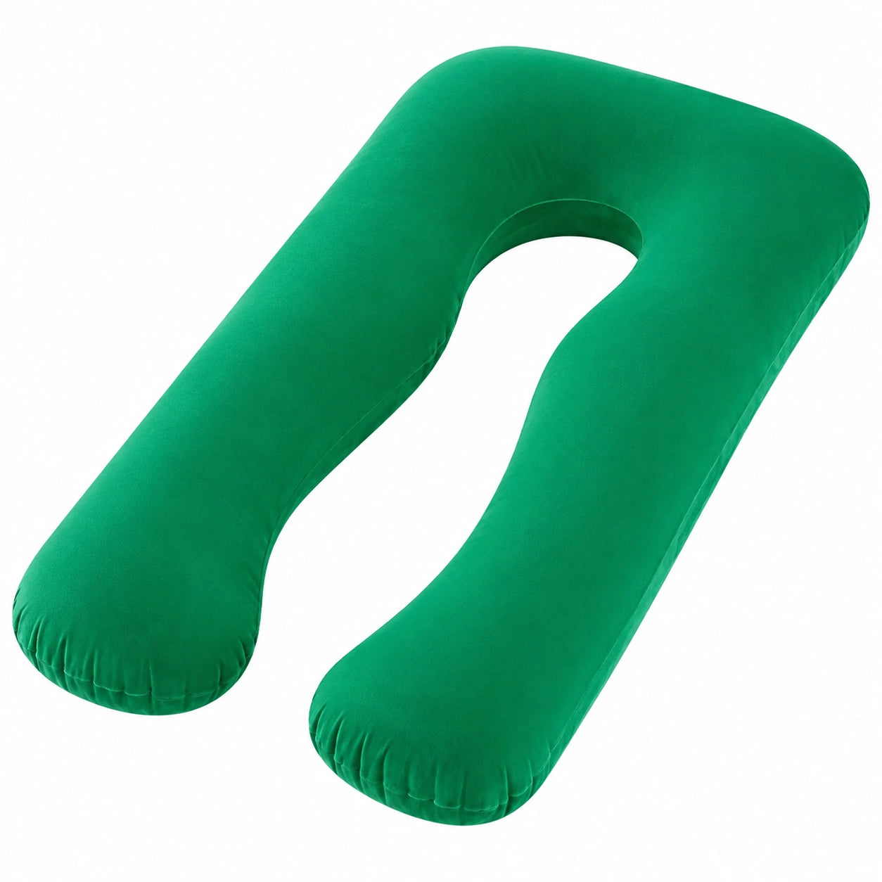 U-förmiges Schwangerschaftskissen 140 cm Textil Grün für Seitenschläfer