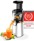 Turmix Mastizier-Entsafter mit einer Schnecke, 150 W, Schwarz/Silber, Entsafter Slow Juicer CX 680 mit Motor, 3 Siebeinsätze