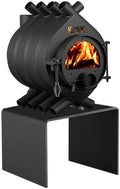 Kanuk Kaminofen, 7 kW, Schwarz, Warmluftofen ® Original - Werkstattofen - Schwedenofen -, Österreich und Schweiz - BimSchV (ohne Seitenverkleidung