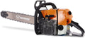 LJCM Kettensäge, Eisen aus Kunststoff., Orange/Schwarz, G660 Benzin- n-Antriebskopf, Ergonomischer Griff, Schnellerer Start