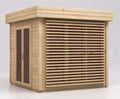 Gerätehaus Alpholz, 28 mm, Nordische Fichte, Holz, Gartenhaus Lawenda 28 Gartenhaus aus, haus mit Wandstärke, Blockbohlenhaus mit Montagematerial