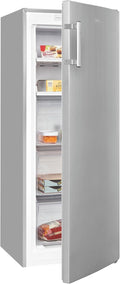 Exquisit Gefrierschrank, 161 Liter, Silber/Weiß, No-Frost, LED-Anzeige, leise, GS5231-NF-H-040C inoxlook