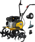 Texas Motorhacken, 85 cm, 33 cm, Gelb/Schwarz, Gartenfräse Motorhacke Bodenhacke Lilli 535TG Set, 36- Arbeitsbreite