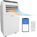 Shinco Klimaanlage, 90m, Weiß, Mobile mit Abluftschlauch, 12000BTU, Kühlung&Heizung&Ventilieren&Entfeuchten, Mobiles Klimagerät mit Fenstermontage-Kit