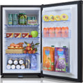 SMETA Kühlschrank, 230 V, 12 V, 50 L, 0 dB, Schwarz, Camping, Absorber Wohnmobil für Wohnwagen, Camping, Auto, Lautlos