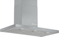 Bosch Dunstabzugshaube, 90 cm, Silber, DWB97CM50 Serie 6 Wandesse, breit, Um- & Abluft, Made in Germany, EcoSilence Drive leiser und effizienter Motor