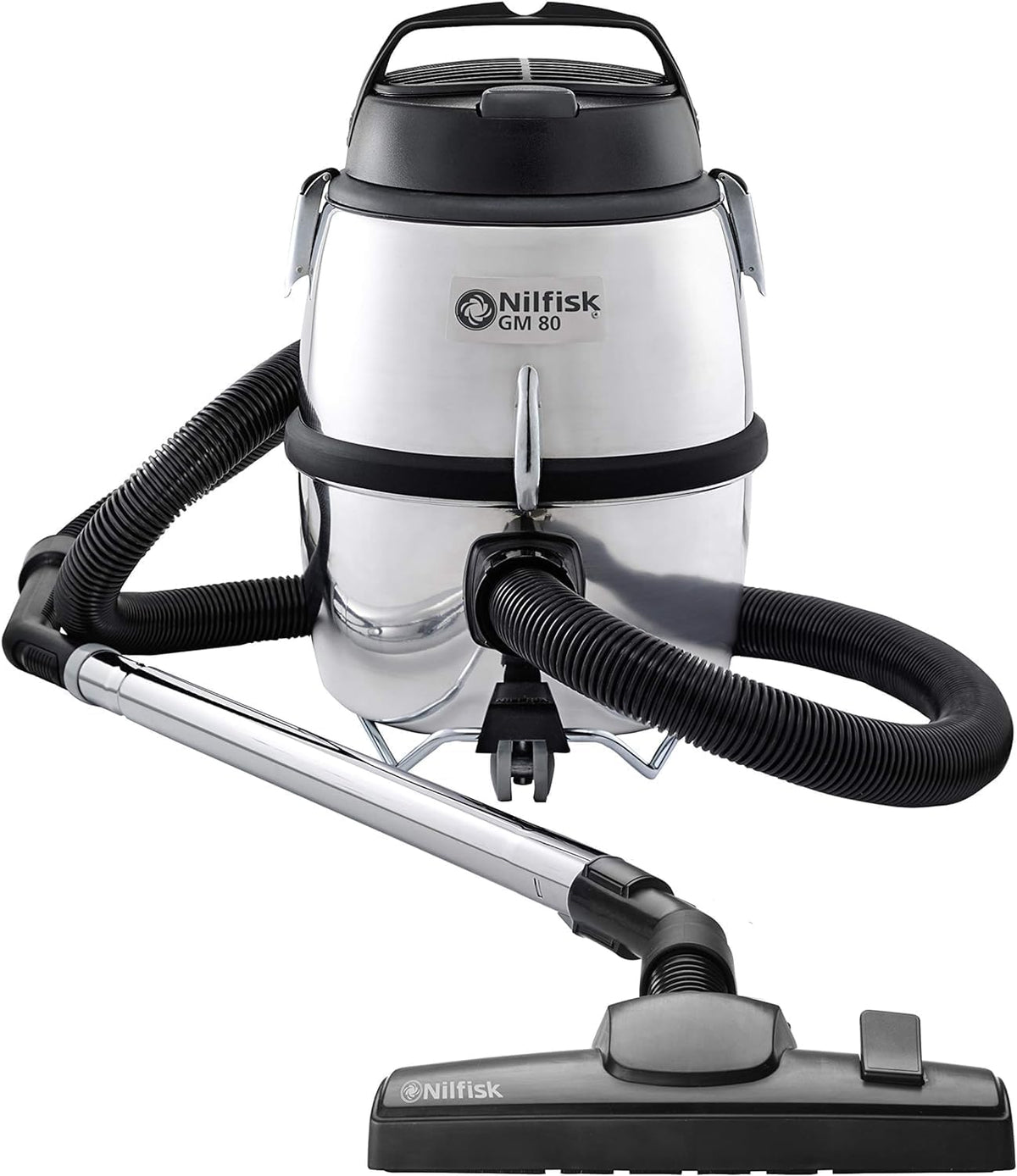 Nilfisk Staubsauger, Silber/Schwarz, GM80 C - Boden - Teppichsauger - Starker, robuster und Leichter mit Ausblasfunktion