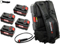 HEADNMORE Heckenschere, 20 V, 40 V, 4 Ah, Schwarz/Rot, ® Bundle - Parkside Performance® / Akku Rucksack PPRA 20 +