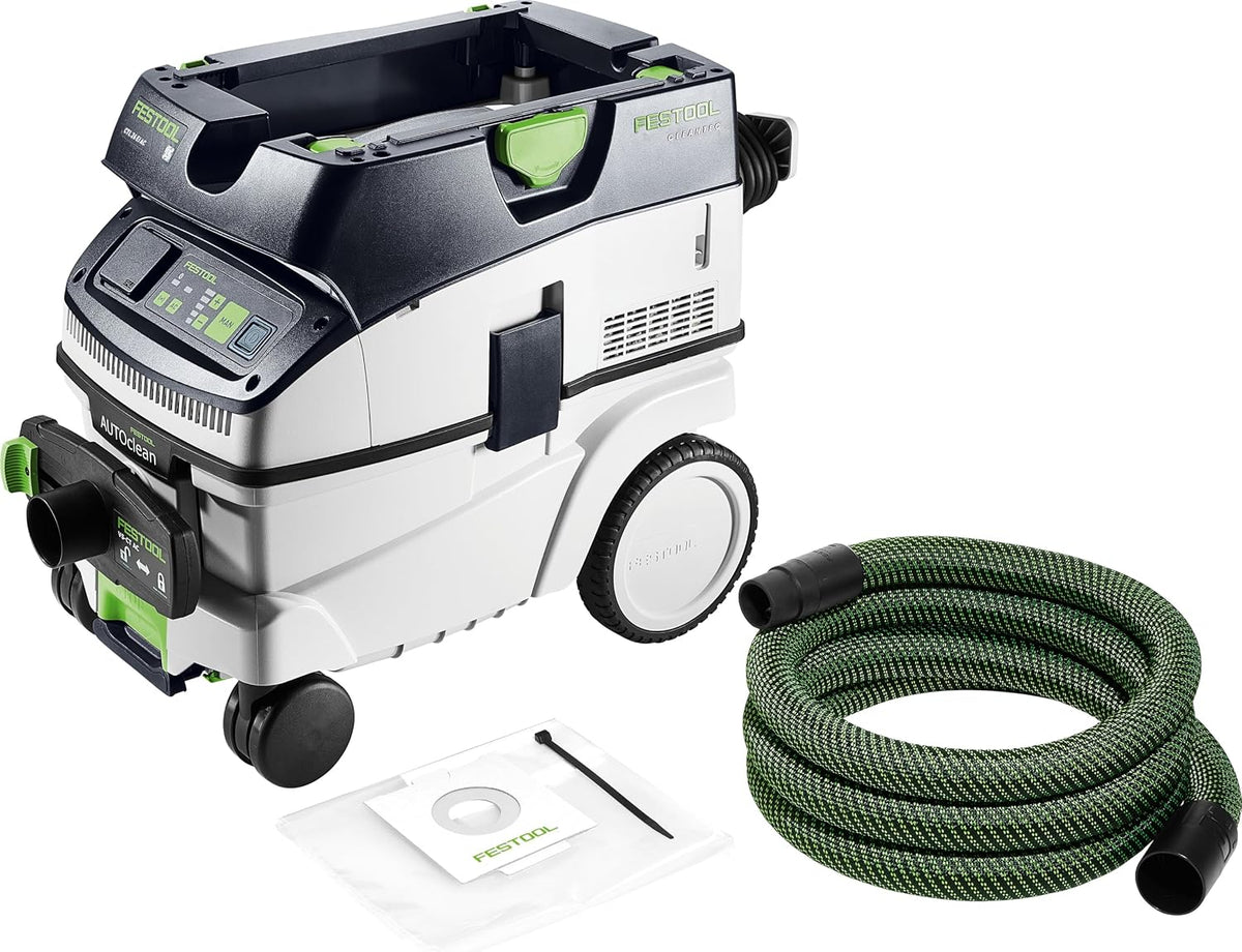 Festool Staubsauger, Schwarz/Weiß/Grün, Absaugmobil CLEANTEC CTL 26 Ei AC-RENOFIX
