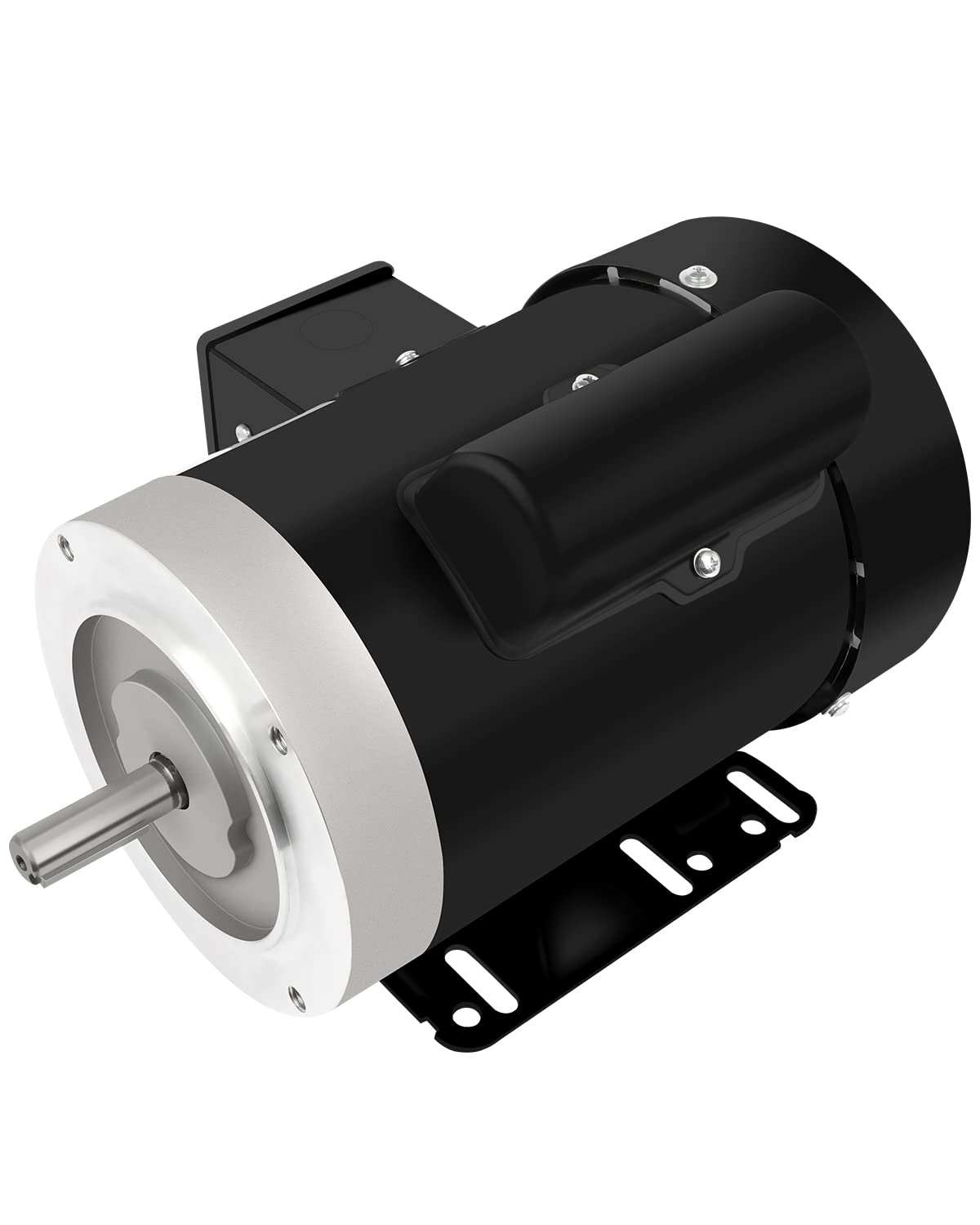 GCCSJ Elektromotor, 230 V, Schwarz/Silber, 1/2HP 1750RPM Allzweck Einphasenmotor 115/