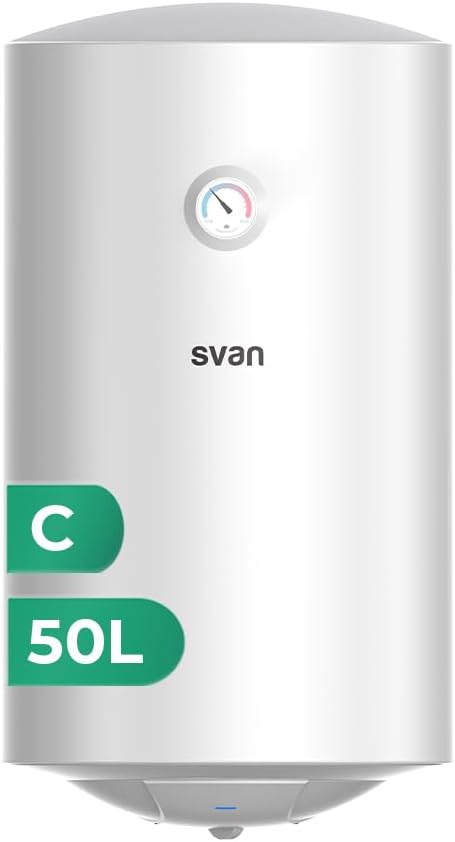 SVAN ST5001S Warmwasserspeicher, 50 L, 1500 W, vertikal, Weiß
