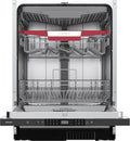 homeX Geschirrspüler, 60 cm, 44 dB, Silber/Rot, Spülmaschine vollintegrierbar - 14 Maßgedecke, 8 Programme, AquaStop