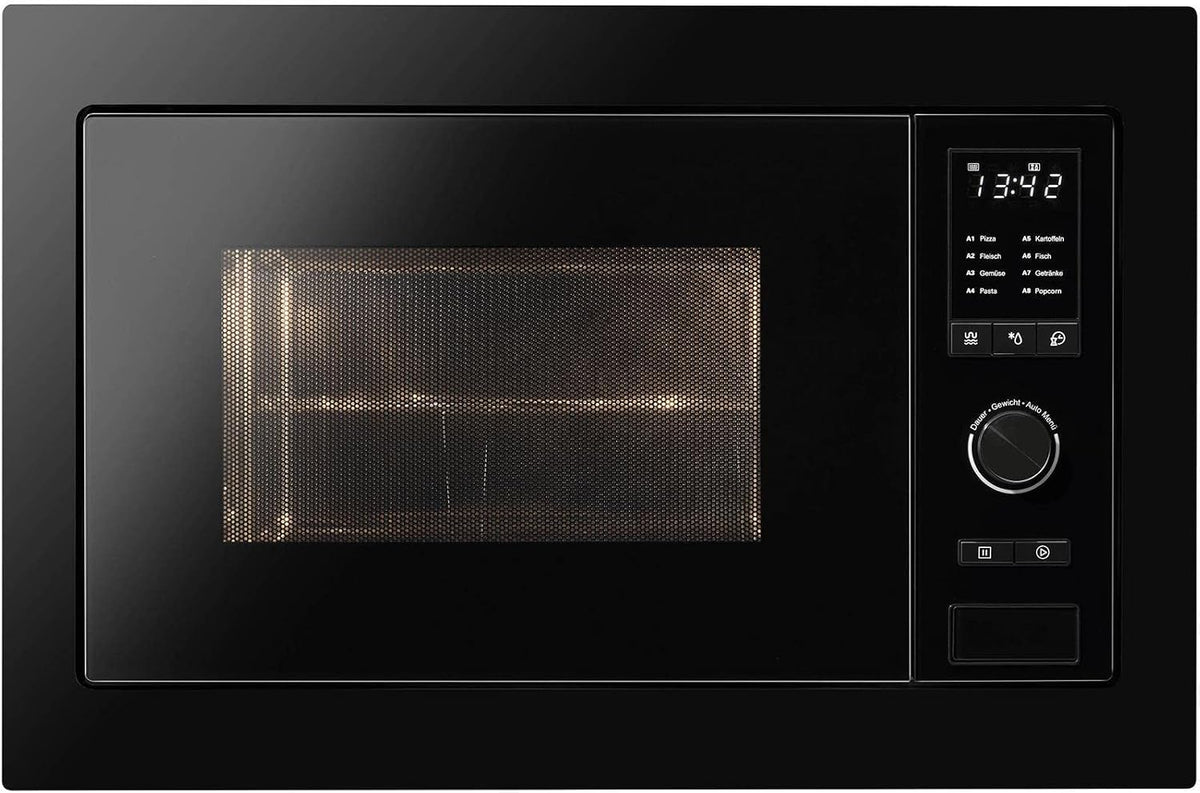 Oranier Mikrowelle, 1000 Watt, Schwarz, KMG 9802-9802 20 Einbau- mit Grill