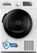 HEINNER Wäschetrockner, 8 kg, Weiß, HHPD-M8G3A++ - Wärmepumpen-Trockner, 14 Programme, Energieklasse D, LED-Display