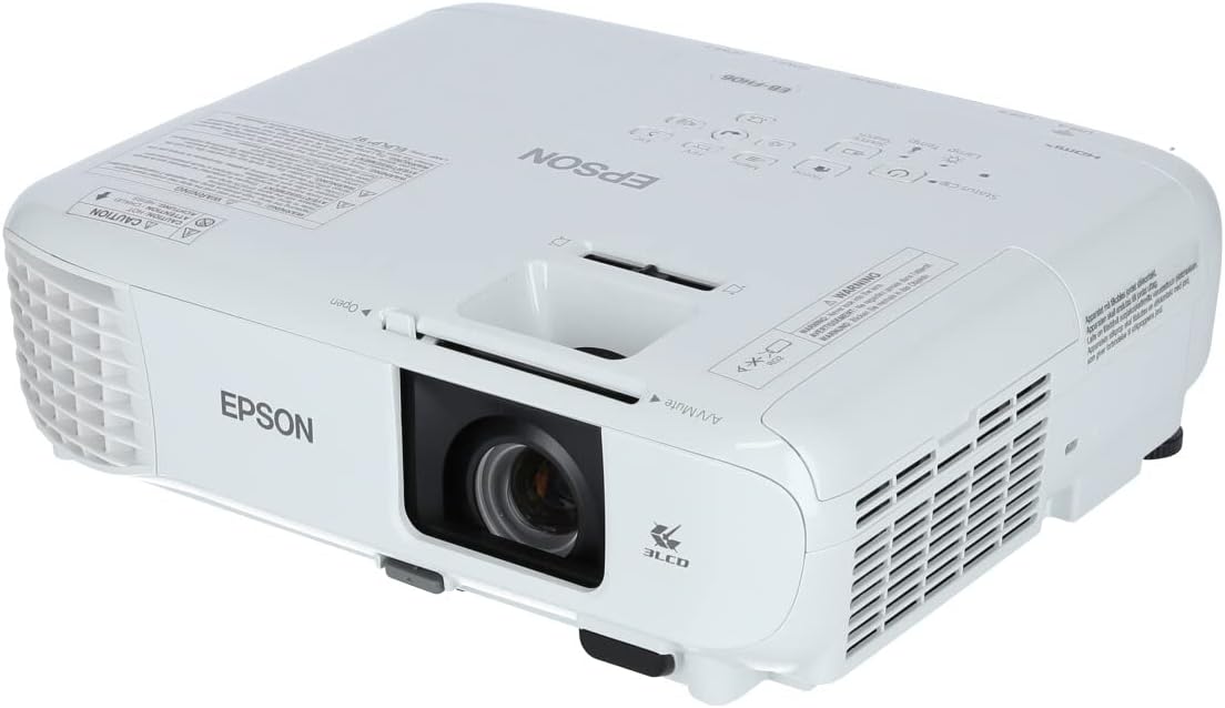 Epson Beamer, Weiß, EB-FH06 3LCD-Projektor (Full HD 1.920x1.080p, 3.500 Lumen - und Farbhelligkeit, Kontrastverhältnis 16.000:1
