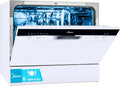 Midea Geschirrspüler, 55 cm, Weiß, Kleiner 6-fach - Kompakter und tragbarer ohne Installation, antibakteriellem Filter und Zeitplanprogrammierung