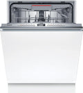 Bosch Geschirrspüler, 44 dB(A) re 1 pW, 60 cm, Weiß/Silber, SMV4EVX00E Serie 4 Einbau- / / 14 Gedecke/Silence Plus 44