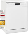 Exquisit Geschirrspüler, 60 cm, Weiß, GSP9614-030B weiss, Spülmaschine freistehend, AquaStop, Auto-Door-Open