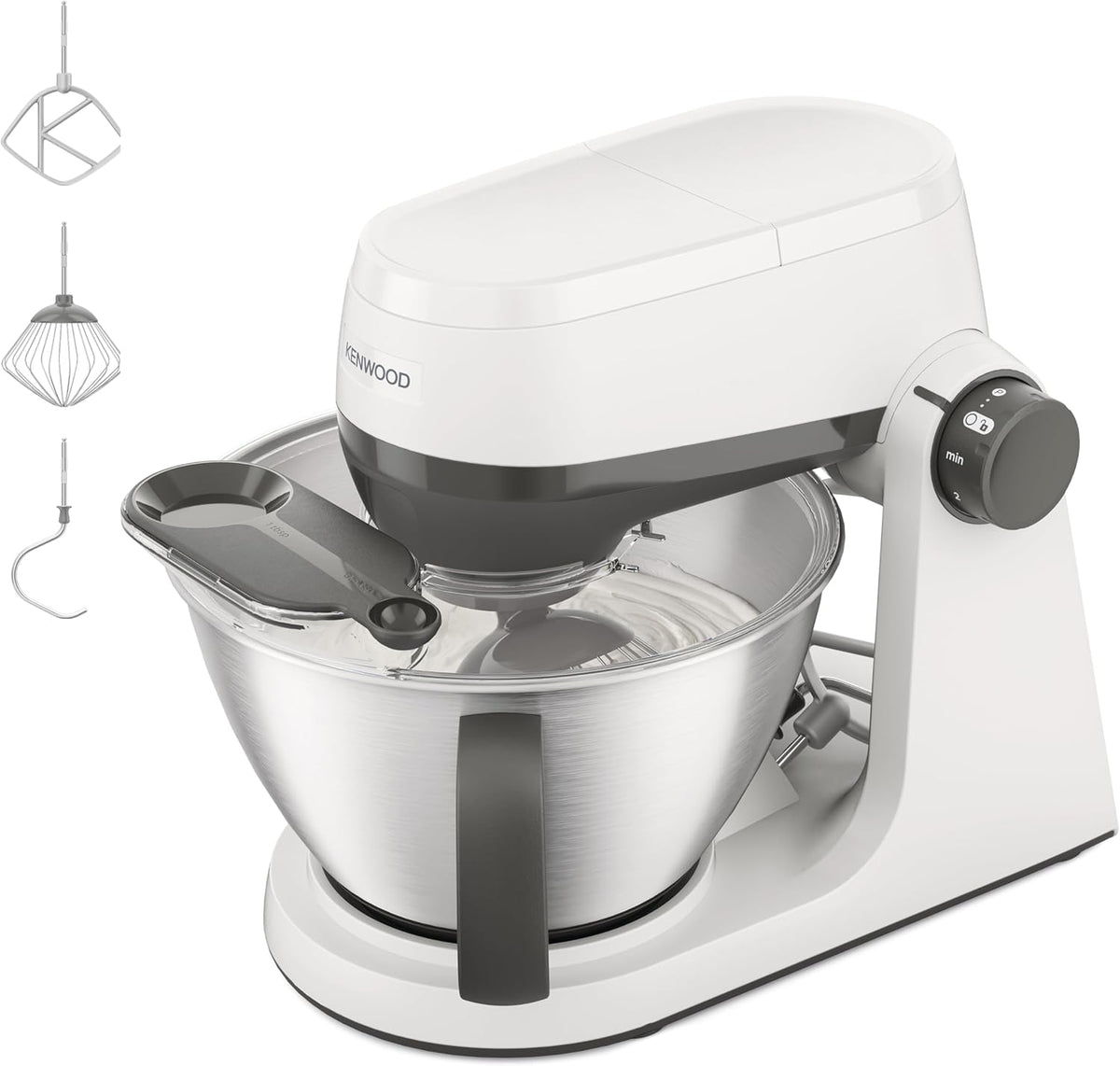 Kenwood Universalküchenmaschinen, 1000 W, 1,7 kg, 000WH, 4,3l, Weiß/Schwarz, Multi Tasker - Küchenmaschine, Motor