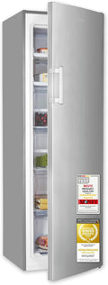 Exquisit Gefrierschrank, 204 l, 39 dB, Silber, Nutzinhalt, Energieklasse E, 222 kWh/Jahr, 4-Sternefach, No Frost Gefrieren