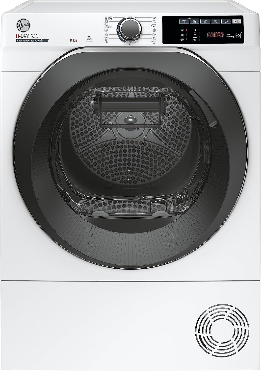 Hoover Wärmepumpentrockner, 9 kg, Weiß/Schwarz, H-DRY 500 NDE H9A2TSBEXS-S I I WiFi + Bluetooth I