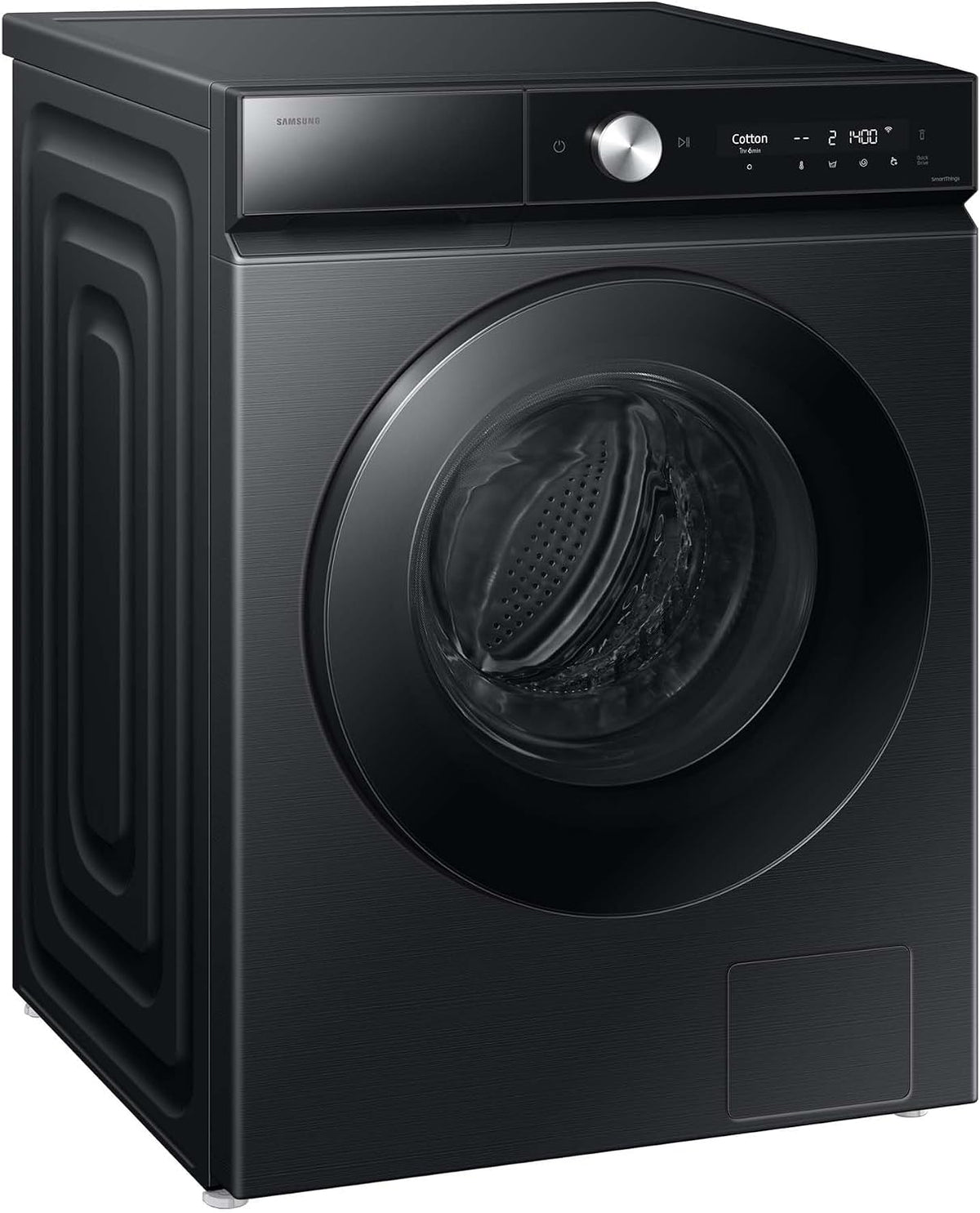 Samsung Wäschetrockner, 6 kg, Schwarz, WD90DB8B85GBU2 Bespoke AI Waschtrockner, EEK: D/A (-10%), Waschmaschine und Trockner in einem