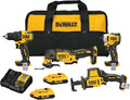 DEWALT Elektrowerkzeug, 20 V, Schwarz/Gelb, DCK489D2 ATOMIC MAX* Brushless Cordless 4-Tool Combo Kit