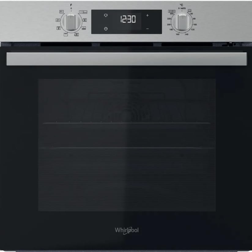 Whirlpool Backofen, 71 l, Schwarz/Silber, Eingebauter Multifunktionsofen von OMR551RR0X Pyrolyse