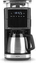 BEEM Kaffeemaschine, 1000 W, Schwarz/Silber, FRESH-AROMA-PERFECT III Filter mit Mahlwerk - Thermo, Edelstahl, Mit Isolierkanne & Aroma-Plus-Funktion
