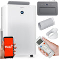 Berdsen Klimaanlage, Weiß/Grau, Mobiles Klimagerät 5-in-1-14000 BTU - Kühlung, Heizung, Entfeuchtung, Ventilation
