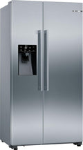 Bosch Kühlschrank, 178,7 x 90,8 cm, 371 L, 191 L, Silber, KAD93AIDP, Serie 6, XXL-Amerikanischer Side by Side, Kühlen & Gefrieren