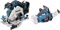 Makita Kettensäge, 57 mm, 18 V, Blau/Silber, DHS680Z Akku-Handkreissäge (ohne Akku, ohne Ladegerät), Blau, Silber & DUC122Z Top Handle Akku- (ohne