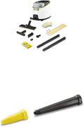 Karcher Dunstabzugshaube, 4 bar, Weiß/Schwarz/Gelb, Kärcher Dampfreiniger SC 4 Deluxe, Dampfdruck: & Powerdüsen-Set