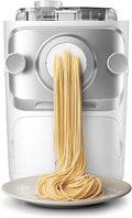 Philips Nudelmaschinen, Weiß/Silber, Nudelmaschine Serie 7000 - ProExtrude-Technologie, Vollautomatisch, 6 Formscheiben