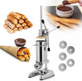 HYQNG Donut-Maker, 190* 230*700 mm, 2 L/3 L, 2 l, 3 l, Silber, Manueller Churro-Maker, / kommerzielle spanische, Churros-Füllmaschine
