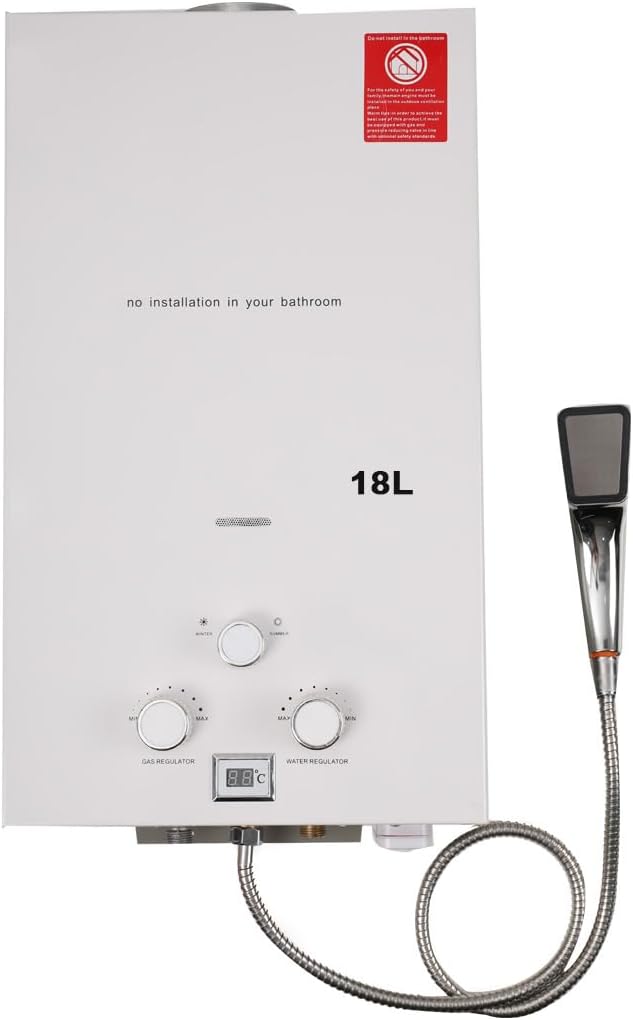 ECUTEE Baumarkt,Klempnerarbeiten,Durchlauferhitzer & Ersatzteile, 36KW, 18 L, Weiß