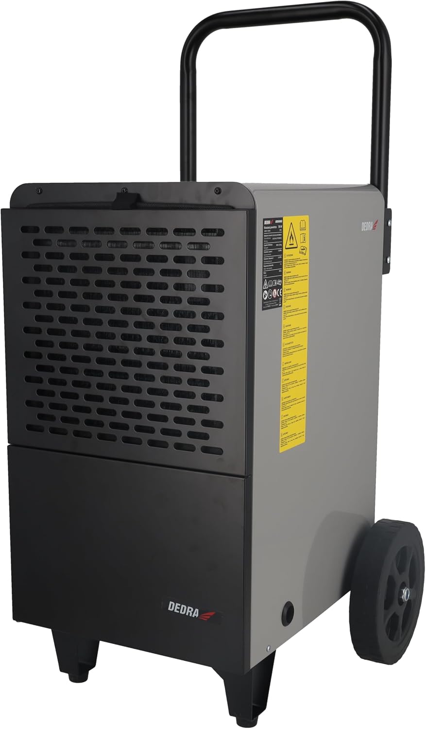 Dedra Luftentfeuchter, 750 W, 180 m, 50 L, 7 l, Grau/Schwarz, Bautrockner Bau- /24 h Beh. Anzeige, automatische Abtaufunktion