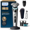 Philips Elektrorasierer, Grau/Silber, Rasierer i9000 Prestige, Nass- und Trockenrasierer für Herren mit integriertem