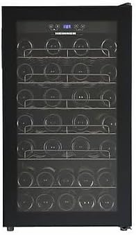 HEINNER Weinkühlschrank, 118 l, Schwarz, HRV-A118DRM40, Energieklasse G, ca. 40 Flaschen (750 ml), LED-Display