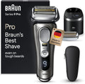 Braun Elektrorasierer, Silber/Schwarz, Series 9 Pro Premium Rasierer Herren Elektrisch mit 4+1, und Trimmer, inkl. Scherkopf