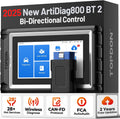 TOPDON OBD-II Diagnosewerkzeuge, Schwarz/Blau, AD800BT V2.0 OBD2 diagnosegerät für alle Fahrzeuge, Alle Systemdiagnosen &28 Servicefunktionen