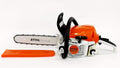 Stihl Kettensäge, 2/2,7 kW/PS, 35 cm, orange/weiß/schwarz, MS 231 C-BE / Motorsäge 2, 7 PS mit Schnittlänge + 63PM3 Kette ( 1143 011 3032 )