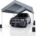 Hausright Carports, Grau, Carport 3x6 Zeltgarage Carport mit Dach, UV-beständig wasserdicht Garagenzelt Unterstand Lagerzelt