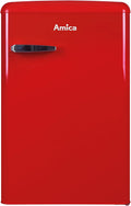 Amica Mini-Kühlschrank, 88 cm, 55 cm, 62 cm, Rot, VKS 15620-1 R Retro Vollraum-Kühlschrank / Chili Red /