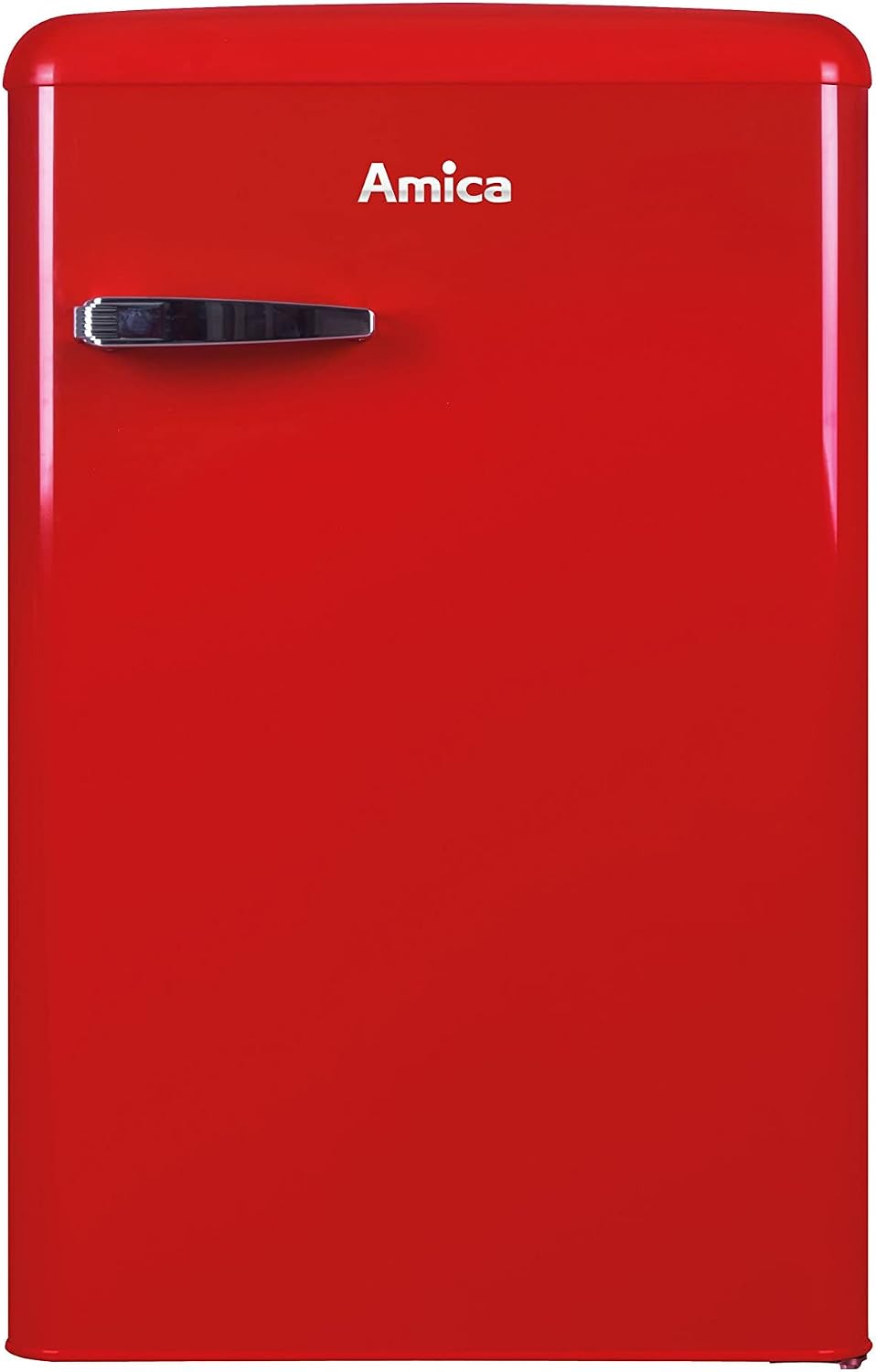 Amica Mini-Kühlschrank, 88 cm, 55 cm, 62 cm, Rot, VKS 15620-1 R Retro Vollraum-Kühlschrank / Chili Red /