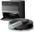 LEFANT Saugroboter, Schwarz/Grau, M5 Pro Staubsauger Roboter mit 75°C Heißwasserreinigung, All-in-One Station, mit Selbstreinigung Wischfunktion