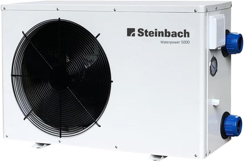 STEINBACH Heizpumpen, 0,84 kW, 5,1 kW, 3,4 kW, 230 V, weiß/schwarz, Wärmepumpe Waterpower 5000, Heizleistung, Kühlleistung